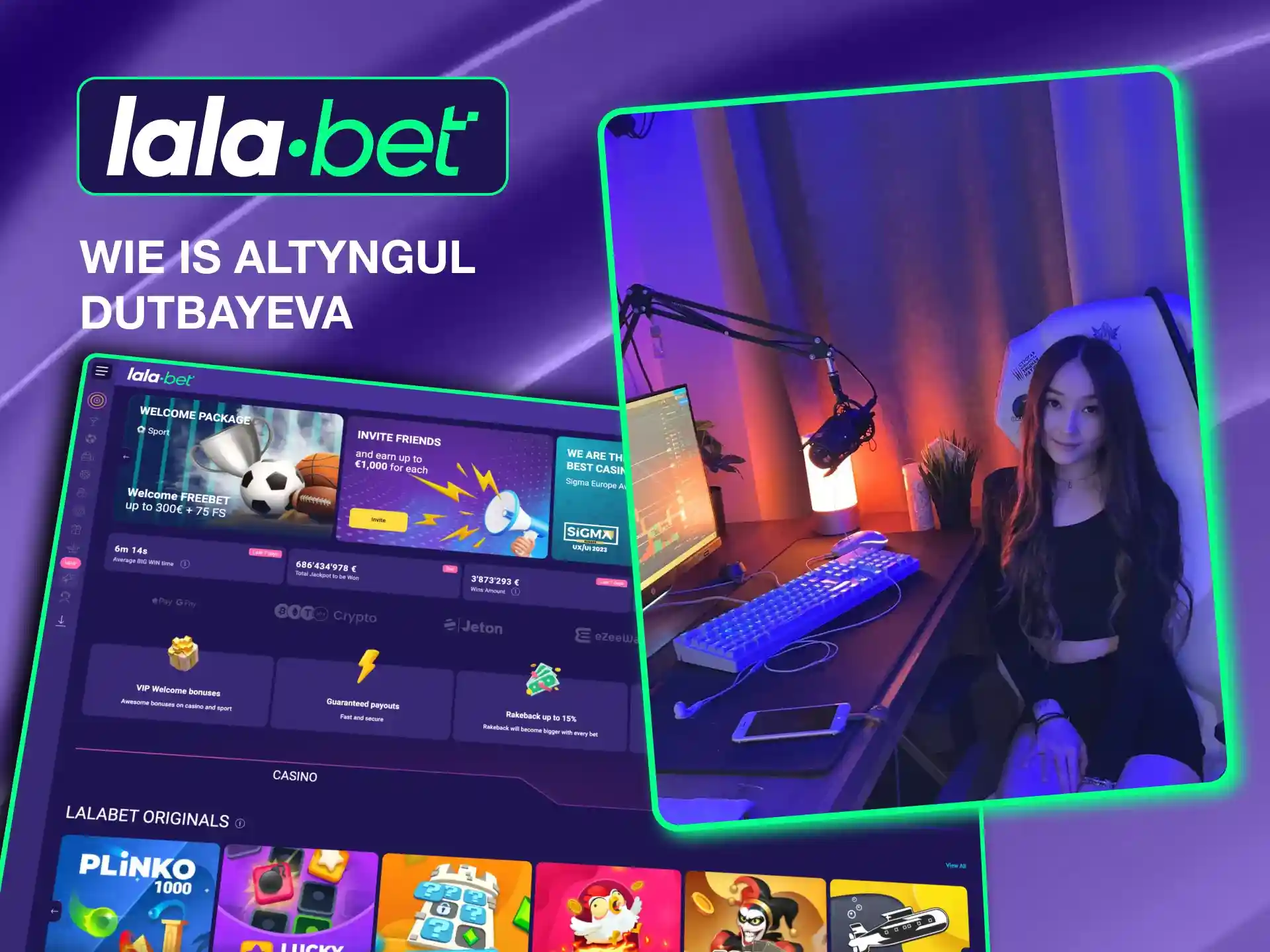 Join Lalabet Casino and follow A1ti_, a celebrated gamer from Kazakhstan who promotes responsible betting.