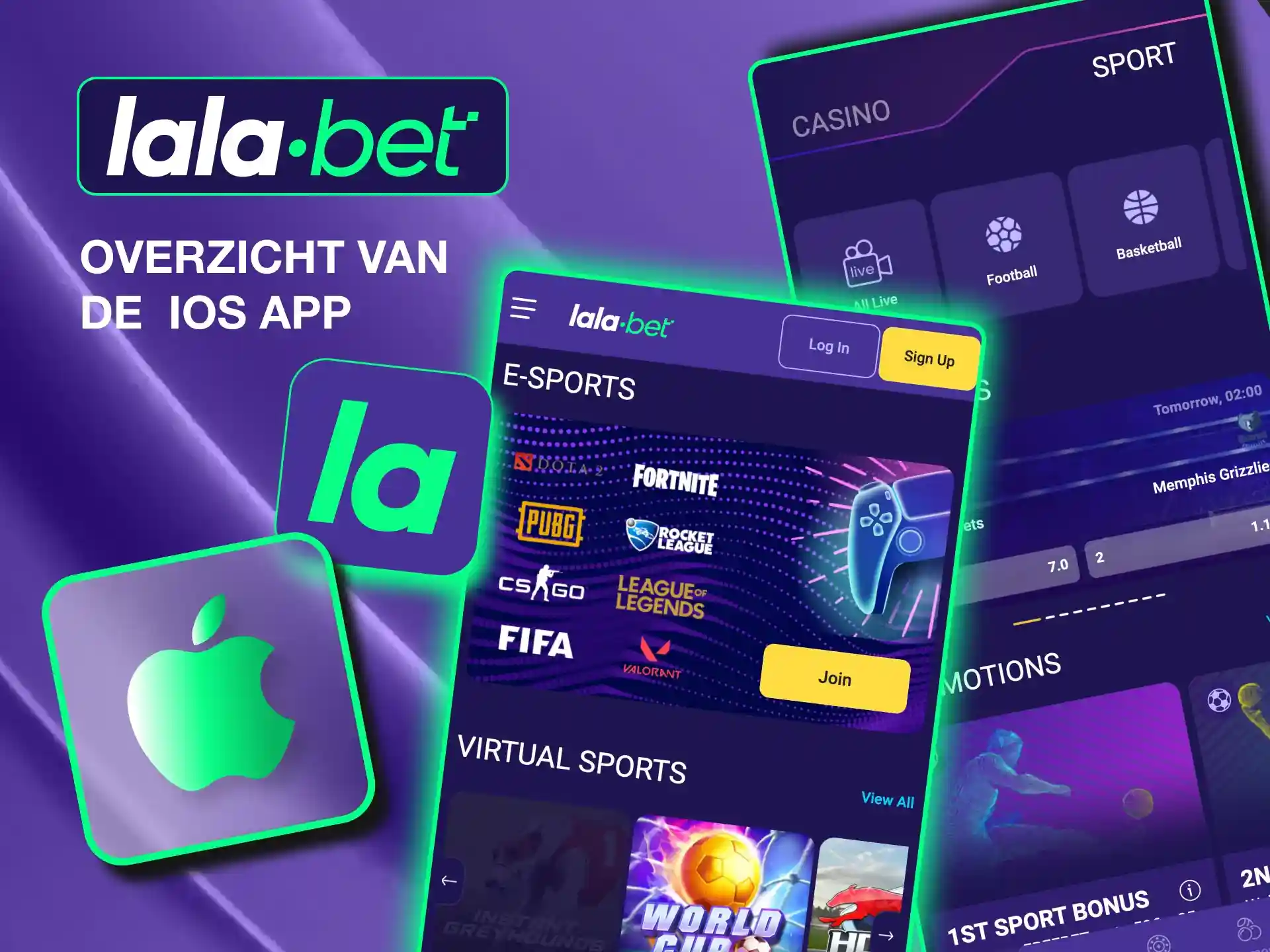 Lalabet’s iOS web app offers an intuitive interface and easy desktop access on your phone.