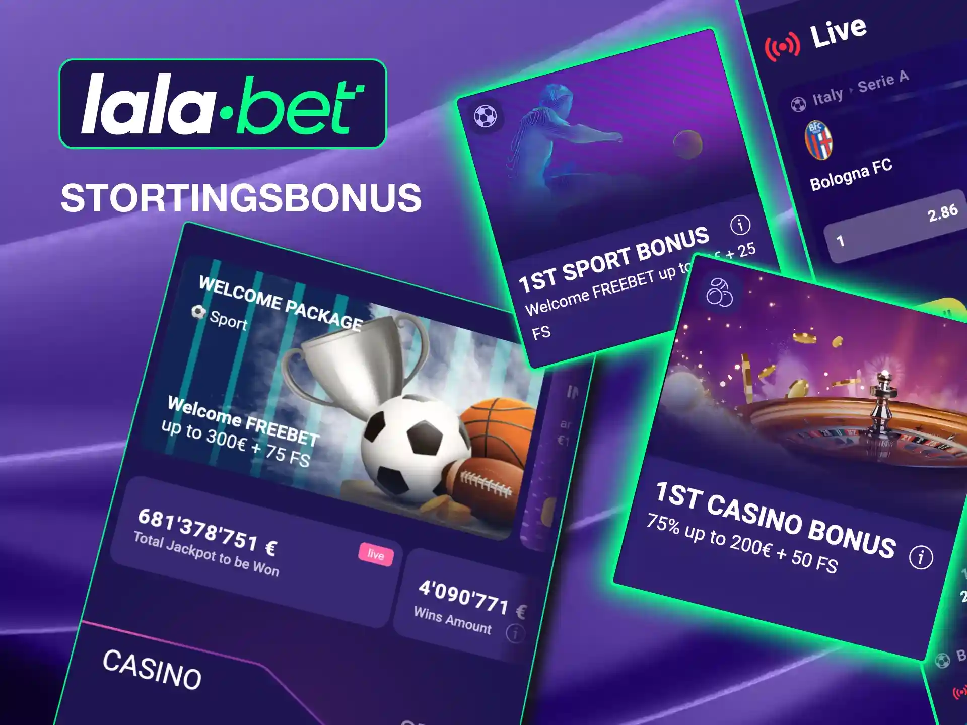 Activate Lalabet’s first Deposit Bonus and enjoy extra funds for slots and live casino games.
